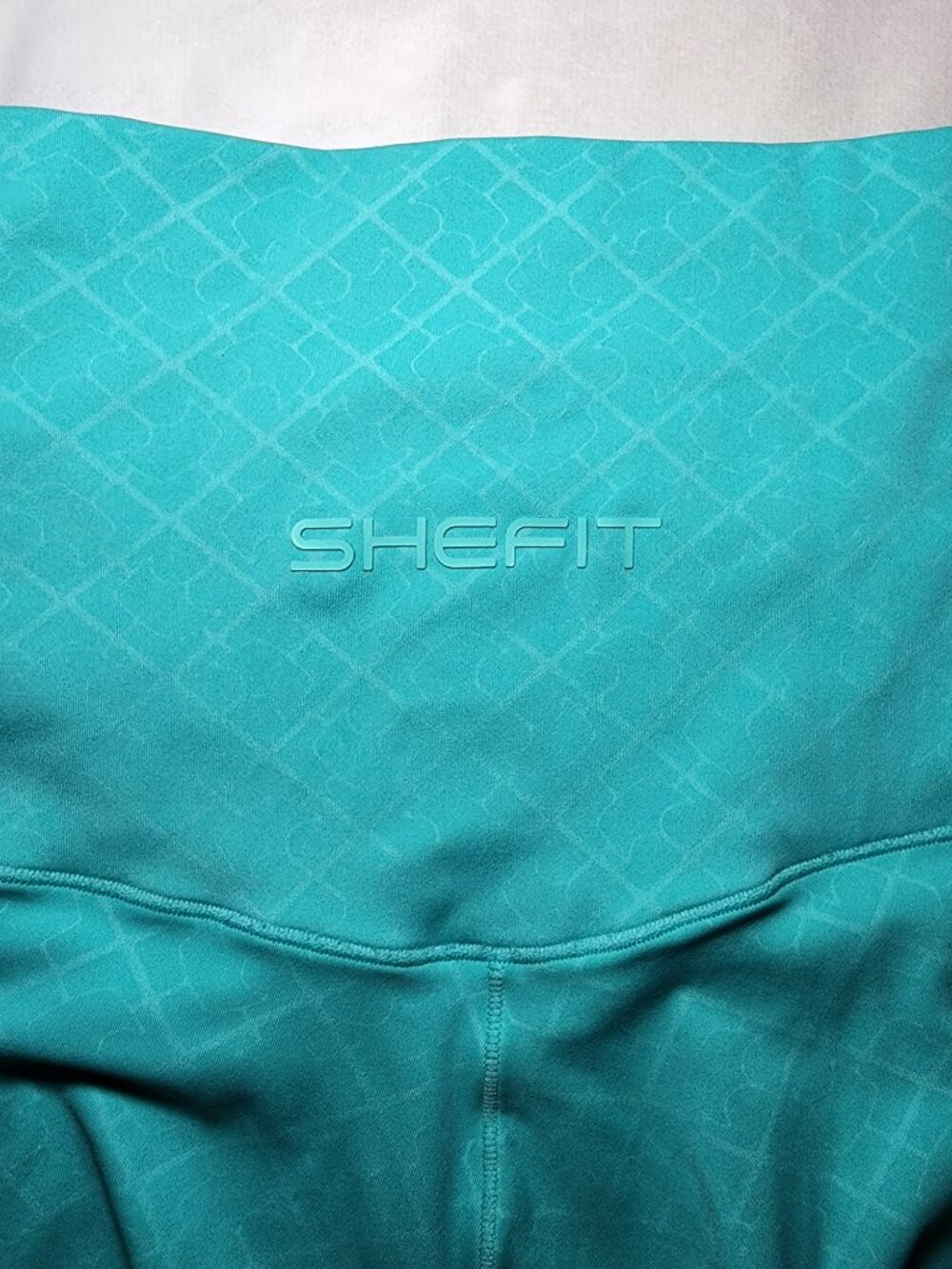 SHEFIT Teal High Waisted Leggings Medium Moisture Wicking Activewear - Picture 6 of 10